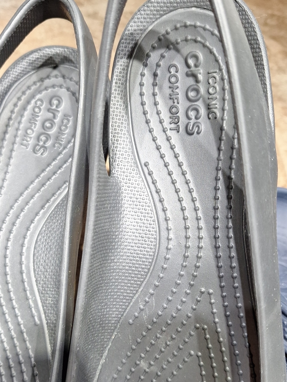 CROCS Navy, Black, Brown Casual Slip-On Shoes. 3 Pairs! - Picture 16 of 17